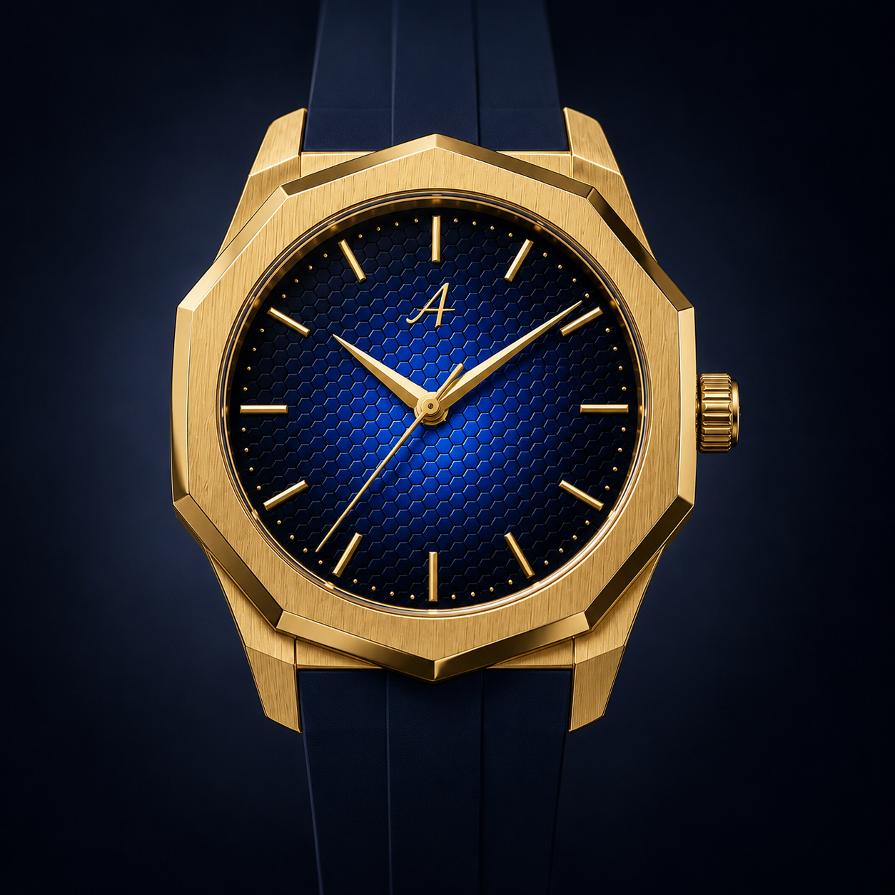 AT.10 Pulse gold and navy design